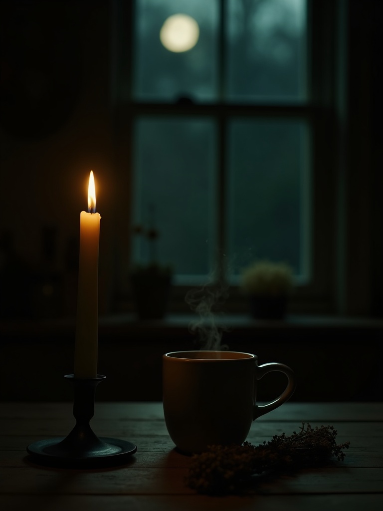 The 3am tea by candlelight