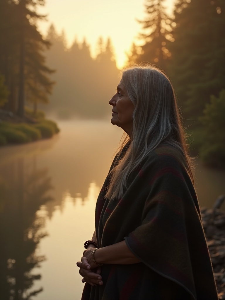 Golden hour at the river